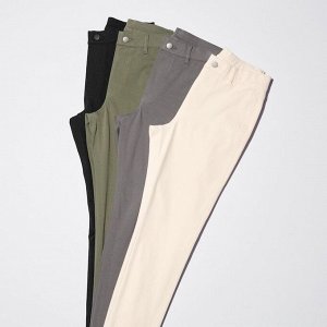 UNIQLO - ультраэластичные брюки-леггинсы (75 cм) - 01 OFF WHITE