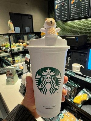 Starbucks Dragon Cup 450ml - Пластиковый стакан Старбакс с игрушкой