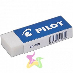 Ластик "Pilot", прямоугольный, винил, картонный футляр, 61*22*12мм: ЕЕ-102