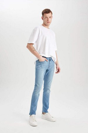 Pedro Slim Fit Джинсовые брюки узкого кроя с нормальной талией и узкими штанинами