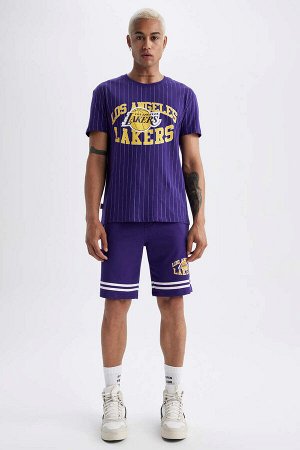 DeFactoFit Укороченные шорты стандартного кроя NBA Los Angeles Lakers