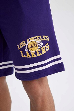 DeFactoFit Укороченные шорты стандартного кроя NBA Los Angeles Lakers