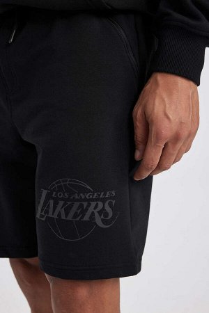 DeFactoFit Укороченные шорты стандартного кроя NBA Los Angeles Lakers