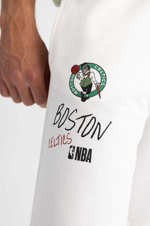 DeFactoFit NBA Boston Celtics Лицензированные хлопковые шорты стандартной посадки