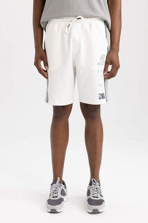 DeFactoFit Лицензированные хлопковые шорты стандартной посадки НБА Лос-Анджелес Лейкерс