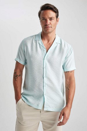 Рубашка с короткими рукавами и воротником-поло Modern Fit Airobin