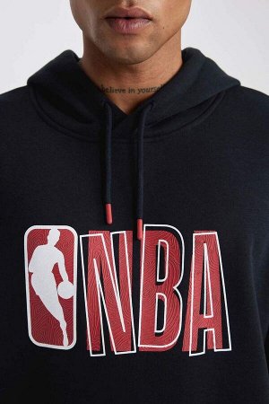 DeFactoFit Толстовка свободного покроя с капюшоном и надписью NBA NBA
