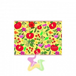 Альбом для рисования 40 листов "Цветы и яблоки (орнамент)"