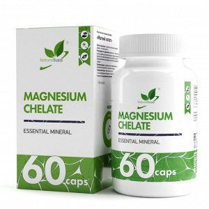Магний NaturalSupp Magnesium Chelate (Glycinate) 200мг. - 60 капс.