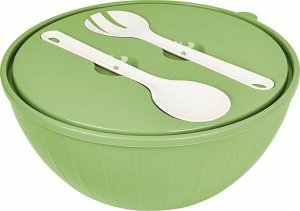 Миска 5,0л с крышкой с приборами [SUGAR&SPICE VANILlA] ФИСТАШКОВЫЙ