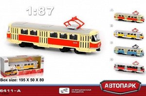 6411A Трамвай инерционный 1:87 в коробке