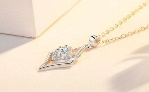 Кулон со стразами стерлинговое серебро