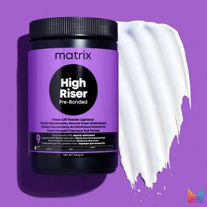 Matrix High Riser Pre-Bonded Матрикс Осветляющий Порошок с бондером для осветления волос до 9 уровней тона 500 г