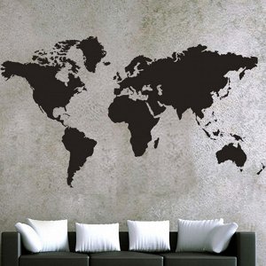 Наклейка "Карта мира"