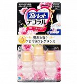 Kobayashi Bluelet Decoral Гель для унитаза, очищающий, цветочный аромат, 3 шт