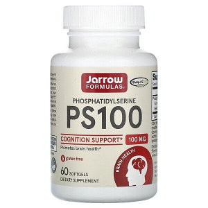 Jarrow Formulas, PS-100, фосфатидилсерин, 100 мг, 60 кап.