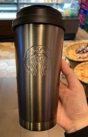 Starbucks Black Steel Tumbler - черный металический термос