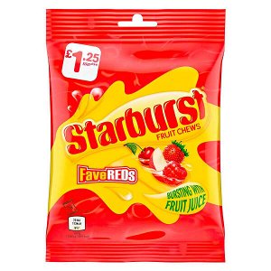 Жевательные конфеты Starburst Fave Reds Фруктовый микс  127 гр