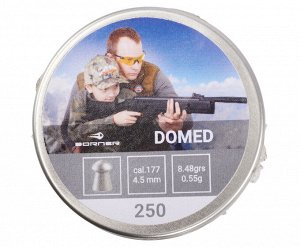 Пуля пневматическая Borner "Domed",  4,5 (250 шт.) 0,55гр.