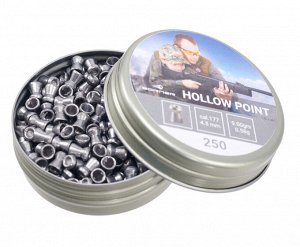 Пуля пневматическая Borner "Hollow Point",  4,5 (250 шт.) 0,58гр.