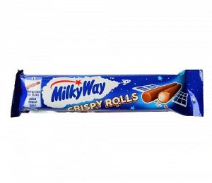 Вафельный батончик Milky Way Crispy Rolls со сливочной начинкой 22.5 гр