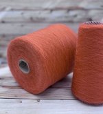 Пряжа для вязания  100 гр., Ecafil, Baby kid 50% суперкидмохер  50% полиамид 1600м/100г Оранж ( холодный)