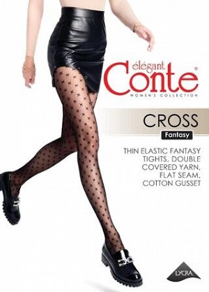 CROSS колготки (Conte) с рисунком «крестики»