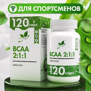 Аминокислоты BCAA NaturalSupp BCAA+ 500мг - 120 капс