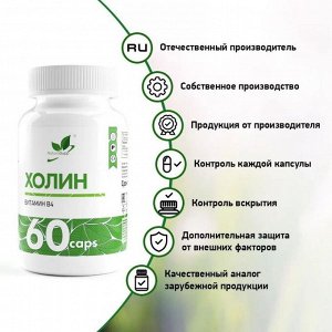 Холин NaturalSupp Choline - 60 капс.