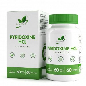 Витамин B-6 NaturalSupp Pyridoxine HCL - 60 капс.