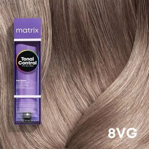 Матрикс Гелевый тонер с кислотным РН для волос 8VG Светлый Блондин Перламутровый Золотистый Matrix Tonal Control 90 мл