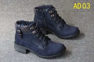Ботинки Ботинки, оформленные удобной шнуровкой спереди цвет: СИНИЙ АD03, искусственная замша. Размер (длина стопы, см): 39 (24.5см), 40 (25см), 42 (26см), 43 (26.5см)