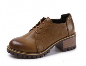 Ботинки Ботинки, оформленные удобной шнуровкой спереди цвет: КОРИЧНЕВЫЙ, искусственная замша. Размер (длина стопы, см): 35 (22.5см), 36 (23см), 37 (23.5см), 38 (24см), 39 (24.5см)
