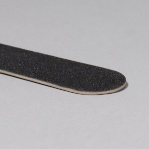 Пилка-наждак «Классика», на деревянной основе, абразивность 200, 18 см, фасовка 50 шт, цвет чёрный