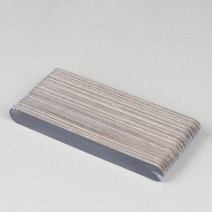 Пилка-наждак «Классика», на деревянной основе, абразивность 200, 18 см, фасовка 50 шт, цвет чёрный