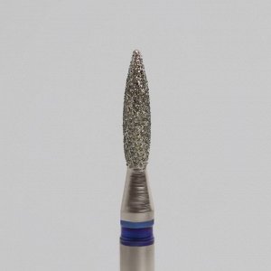 Фреза алмазная для маникюра «Пламя», средняя зернистость, 1,8 × 8 мм, в пластиковом футляре