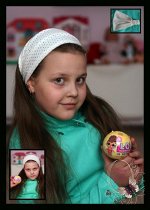 Бандана из трикотажа «Александра» (молоко)