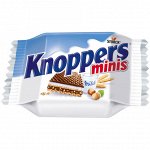 Вафли Knoppers mini молочно-ореховые Storck / Вафельный батончик Кнопперс мини со сливочно-ореховой начинкой