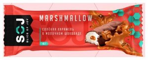 Батончик 81 SOJ MARSHIСK с соленой карамелью в молочном шоколаде 30г  шт.