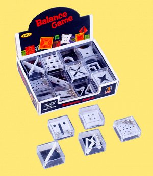 Набор головоломок лабиринтов с металлическими шариками Балансир 24 шт.