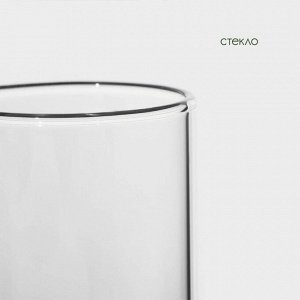 Банка для сыпучих продуктов BellaTenero «Эко», 100 мл, 5*8 см, с бамбуковой крышкой, стекло, прозрачная