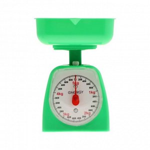 Весы кухонные ENERGY EN-406МК,  механические, до 5 кг,  зелёные