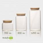 Банки для сыпучих продуктов BellaTenero «Эко», 3 предмета: 350/800/1200 мл, с бамбуковой крышкой, стекло, прозрачная
