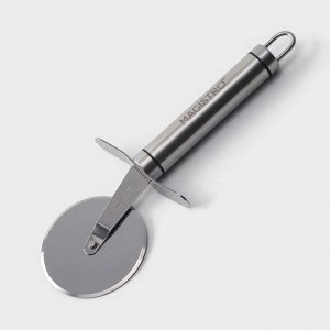 Нож для пиццы и теста Magistro Solid, 20.5 см, d=6.5 см, хромированный