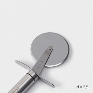 Нож для пиццы и теста Magistro Solid, 20.5 см, d=6.5 см, хромированный
