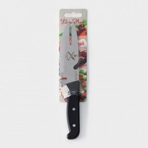 Нож для мяса «Шашлычный», 13,7 см, цвет чёрный