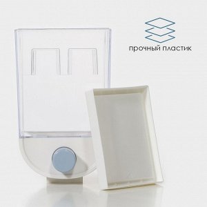 Контейнер с дозатором для хранения сыпучих продуктов RICCO, 11,8?9,5?19 см, 1 л, белый