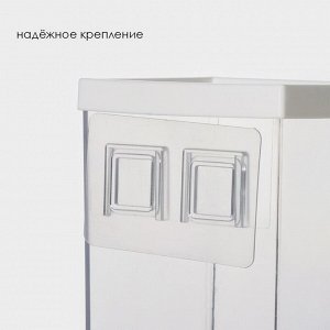 Контейнер с дозатором для хранения сыпучих продуктов RICCO, 11,8?9,5?19 см, 1 л, белый