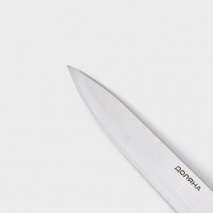 Нож - шеф Доляна Ecology, лезвие 20 см, цвет коричневый