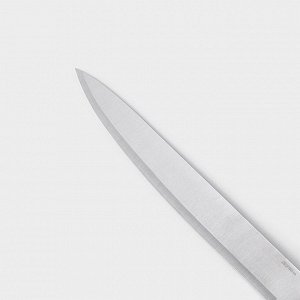 Нож кухонный Доляна «Поварская тройка» лезвие 33 см, деревянная ручка